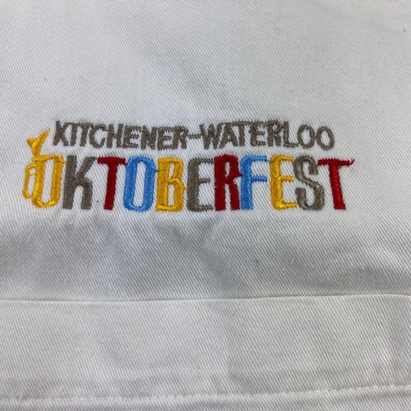Vintage Kitchener-Waterloo OKTOBERFEST Shirt Men Medium M White Button Down 80s - Picture 3 of 13
